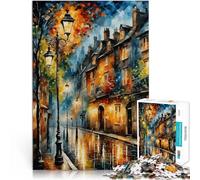 Puzzle da 1000 pezzi per adolescenti Qui piove sempre Giocattolo educativo intellettuale decomprimente Lista dei desideri con Babbo Natale 52x38cm