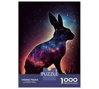 Puzzle Da 1000 Pezzi Per Adolescenti Rabbit Galaxy Puzzle Per Adulti Giocattoli Fai Da Te Taglio Di Precisione Aiutano Ad Allenare Il Cervello 52x38cm/1000pcs