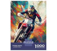 Puzzle Da 1000 Pezzi Per Adolescenti Racing on Fire Puzzle Per Adolescenti Giocattoli Antistress Regalo Di Compleanno, Natale 38x26cm/1000pcs