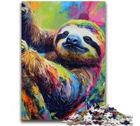 Puzzle da 1000 pezzi per adolescenti raffigurante il bradipo nella giungla, un gioco stimolante, ideale come regalo per tutta la famiglia (50x75cm)