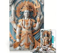 Puzzle da 1000 pezzi per adolescenti raffigurante il dio Indra dell'induismo un gioco rompicapo che richiede precisione nel taglio compleanni e Natale 38x26cm