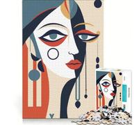 Puzzle da 1000 pezzi per adolescenti raffigurante il volto di una donna di Picasso gioco pratico per tutta la famiglia ideale come decorazione da scrivania 38x26cm