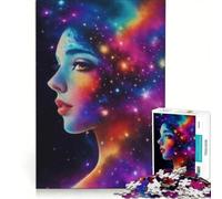 Puzzle da 1000 pezzi per adolescenti raffigurante il volto di una donna nebulosa un gioco pratico divertente e spiritoso ideale come regalo per amici e familiari 50x75cm