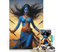 Puzzle da 1000 pezzi per adolescenti raffigurante la dea Kali, un gioco divertente che allena la mente e la manualità, una sfida unica 38x52cm
