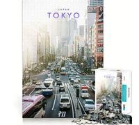 Puzzle da 1000 pezzi per adolescenti, raffigurante la metropoli di Tokyo in Giappone, con bordi netti, gioco stimolante cognitivo, ideale per il gioco di inattività e come regalo di Natale (50x75cm)