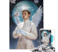 Puzzle da 1000 pezzi per adolescenti raffigurante l'Arcangelo Gabriele al chiaro di luna un gioco educativo e stimolante per tutta la famiglia un regalo divertente e spiritoso per i compleanni