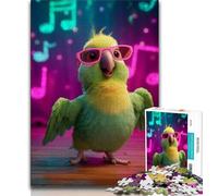 Puzzle da 1000 pezzi per adolescenti raffigurante un pappagallo canterino, giochi divertenti per tutta la famiglia, ideale come regalo per tutta la famiglia, 50x75cm