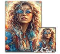 Puzzle da 1000 pezzi per adolescenti,raffigurante una bellissima donna angelo oscuro,puzzle in legno,giocattolo educativo intellettuale decomprimente,ottimo regalo per adulti e adolescenti,50x75cm