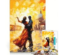 Puzzle da 1000 pezzi per adolescenti, raffigurante una coppia che balla a Venezia, un gioco impossibile, una sfida difficile, un regalo perfetto per amici e familiari 50x75cm