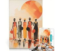 Puzzle da 1000 pezzi per adolescenti raffigurante una donna africana ideale per giochi rilassanti attività intellettuali e distensive regalo di compleanno o unico 50x75cm