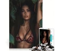 Puzzle da 1000 pezzi per adolescenti raffigurante una donna in bikini rosso gioco educativo antistress collezione d'artista opera d'arte 50x75cm