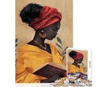 Puzzle da 1000 pezzi per adolescenti raffigurante una donna indiana che legge un libro gioco educativo attività per la famiglia giocattolo decorazione da parete compleanno e Natale