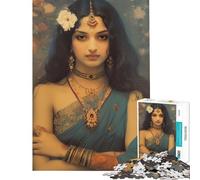 Puzzle da 1000 pezzi per adolescenti raffigurante una donna indiana moderna un gioco fai-da-te con taglio di precisione ideale come regalo per tutta la famiglia (38x26cm)