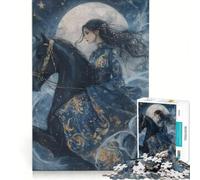 Puzzle da 1000 pezzi per adolescenti raffigurante una donna sulla schiena di un elegante abito nero decorazione da parete per divertimento in famiglia per rafforzare l'amore tra le coppie 38x26cm