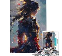 Puzzle da 1000 pezzi per adolescenti raffigurante una guerriera in battaglia Un'attività impegnativa da completare che migliora la memoria Giocattolo fai-da-te per ragazzi dai 14 anni in su (38x26cm)