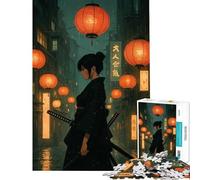 Puzzle da 1000 pezzi per adolescenti raffigurante una ragazza anime in una strada giapponese sotto la pioggia Gioco educativo e stimolante ideale per rilassarsi e alleviare lo stress Regalo artistico