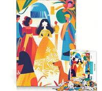 Puzzle da 1000 pezzi per adolescenti raffigurante una vivida visione fauvista di Las Meninas gioco educativo regalo di compleanno collezione d'artista belle arti 38x26cm