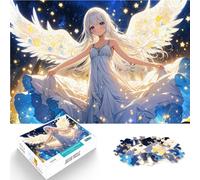 Puzzle da 1000 pezzi per adolescenti Ragazza angelo con ali bianche Giocattoli educativi Ogni pezzo è unico - Gioco divertente e stimolante per tutta la famiglia 38x26cm