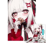 Puzzle da 1000 pezzi per adolescenti ragazza anime che mangia un biscotto gioco rilassante giocattolo avvincente per coltivare la pazienza ottimo regalo per gli amanti dei giochi taglio di precisione