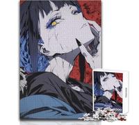 Puzzle da 1000 pezzi per adolescenti, ragazza anime con cicatrici, rilassante, dolce, svago, taglio fine e liscio, giocattolo artigianale, dimensioni 38x26cm