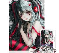 Puzzle da 1000 pezzi per adolescenti ragazza anime con cuffie decorazione per la casa giocattoli regalo di compleanno giochi rilassanti attività divertenti a casa dimensioni 50x75cm