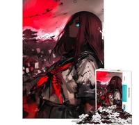 Puzzle da 1000 pezzi per adolescenti ragazza anime con luna di sangue divertimento a casa regali per donne giochi per famiglie dai 14 anni in su 38x26cm
