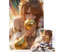 Puzzle da 1000 pezzi per adolescenti ragazza anime con mele d'oro giocattoli fai da te fantastici regali e giocattoli giochi rilassanti decompressione intellettuale dimensioni 38x52cm