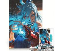 Puzzle da 1000 pezzi per adolescenti, ragazza anime con poteri energetici, gioco per famiglie, regalo di compleanno, regalo di viaggio 38x52cm
