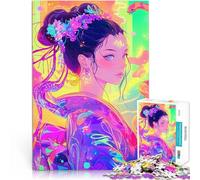 Puzzle da 1000 pezzi per adolescenti Ragazza anime con serpente Vacanza a casa: uccidere il tempo Adatto per la decorazione del desktop 38x26cm
