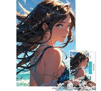 Puzzle da 1000 pezzi per adolescenti ragazza anime con vista sull'oceano gioco divertente decorazione per la casa attività divertenti da fare in casa (dimensioni 38x52cm)