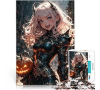 Puzzle da 1000 pezzi per adolescenti Ragazza anime con zucca Vacanza a casa: uccidere il tempo Adatto per la decorazione del desktop 75x50cm
