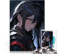 Puzzle da 1000 pezzi per adolescenti Ragazza anime dagli occhi infuocati Rompicapo per Ogni pezzo è unico - Gioco divertente e stimolante per tutta la famiglia 50x70cm