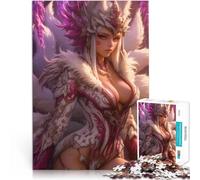 Puzzle da 1000 pezzi per adolescenti Ragazza anime dea kitsune Gioco di famiglia antistress sfida difficile Migliorare la memoria 75x50cm