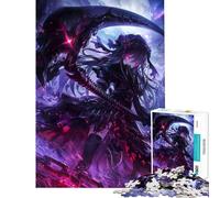 Puzzle da 1000 pezzi per adolescenti ragazza anime demone morte divertimento a casa corsa di velocità manuale gioco pratico per età 14+ (38x52cm)