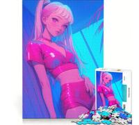 Puzzle da 1000 pezzi per adolescenti ragazza anime di mezzanotte gioco impossibile difficile e stimolante compleanno e Natale 38x26cm
