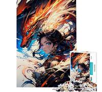 Puzzle da 1000 pezzi per adolescenti ragazza anime drago puzzle per adulti giochi rilassanti migliora la memoria compleanno e altre occasioni (dimensioni 50x75cm)