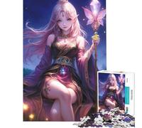 Puzzle da 1000 pezzi per adolescenti ragazza anime elfo principessa aiuta a stimolare la mente gioco educativo per tutta la famiglia adatto a partire dai 14 anni (50x75cm)