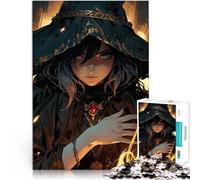 Puzzle da 1000 pezzi per adolescenti Ragazza anime fantasy oscura Giocattolo educativo per l'apprendimento Decorazione d'arte per la casa 38x26cm
