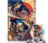 Puzzle da 1000 pezzi per adolescenti Ragazza anime giapponese Allena il tuo cervello e le tue mani Lista dei desideri con Babbo Natale 38x26cm