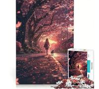 Puzzle da 1000 pezzi per adolescenti, ragazza anime giapponese che cammina, gioco impossibile, allena la mente e le mani, regalo di compleanno, regalo, 50x75cm