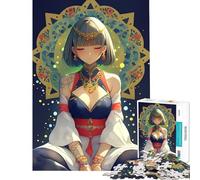 Puzzle da 1000 pezzi per adolescenti ragazza anime in abito tradizionale divertente attività da fare a casa gioco di velocità manuale gioco pratico per ragazzi dai 14 anni in su (50x75cm)