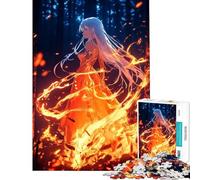 Puzzle da 1000 pezzi per adolescenti ragazza anime nel fuoco puzzle da 1000 pezzi giocattolo decorativo per la casa taglio di precisione regalo di compleanno regalo di viaggio (38x52cm)