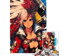 Puzzle da 1000 pezzi per adolescenti ragazza anime Ronin con capelli rossi e bianchi puzzle per adulti gioco pratico per passare il tempo durante le vacanze ideale come regalo (dimensioni 50x75cm)