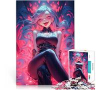 Puzzle da 1000 pezzi per adolescenti Ragazza anime sexy per il giocattolo di sfida del gioco educativo Lista dei desideri con Babbo Natale 75x50cm