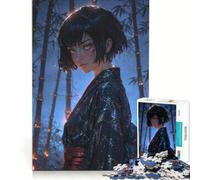 Puzzle da 1000 pezzi per adolescenti, ragazza anime | Spirito della foresta mistica, giocattolo antistress, decorazione per la casa, collezione d'artista, belle arti 38x26cm