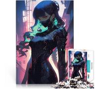 Puzzle da 1000 pezzi per adolescenti Ragazza carina futuristica in stile anime Gioco intellettuale Decorazioni e regali unici per la casa 70x100cm