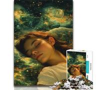Puzzle da 1000 pezzi per adolescenti, ragazza che dorme, gioco stimolante, ideale come regalo per tutta la famiglia (dimensioni 75x50cm)