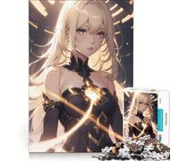Puzzle da 1000 pezzi per adolescenti, ragazza con capelli biondi, gioco rilassante, antistress intellettuale, regalo di compleanno e unico 38x26cm