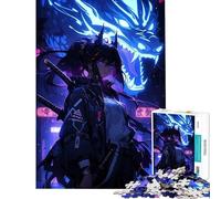 Puzzle da 1000 pezzi per adolescenti ragazza cyberpunk con drago difficile e stimolante decorazione per la casa gioco rompicapo adatto a persone dai 14 anni in su (50x75cm)