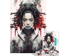 Puzzle da 1000 pezzi per adolescenti ragazza cyberpunk giapponese sfida impegnativa da completare decorazione perfetta gioco rilassante per ragazzi dai 14 anni in su (38x52cm)